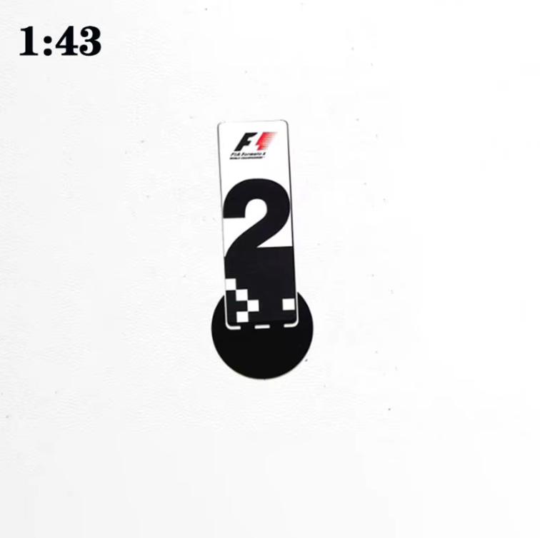 F1 Podium Finish Display Boards  1:43