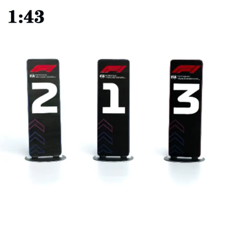 F1 Podium Finish Display Boards  1:43