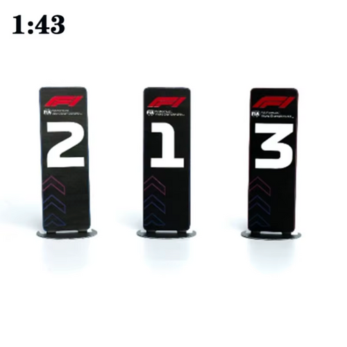 F1 Podium Finish Display Boards  1:43
