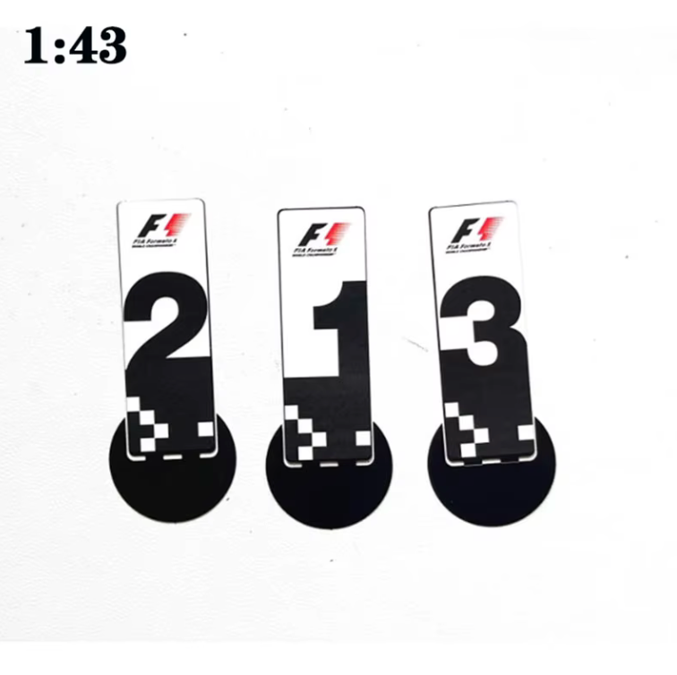 F1 Podium Finish Display Boards  1:43