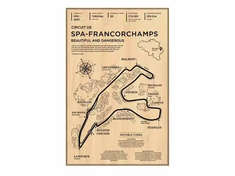 Formula Racer Aesthetic Poster (Unframed)