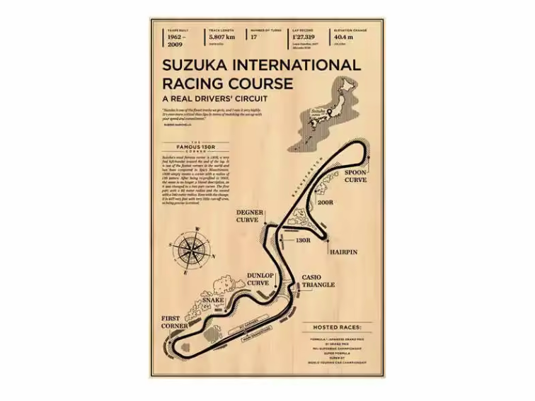 Formula Racer Aesthetic Poster (Unframed)